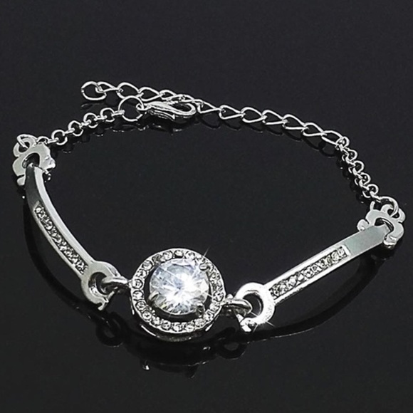 GOLD cubic zirconia bangle. Great for stacking  - Picture 5 of 7